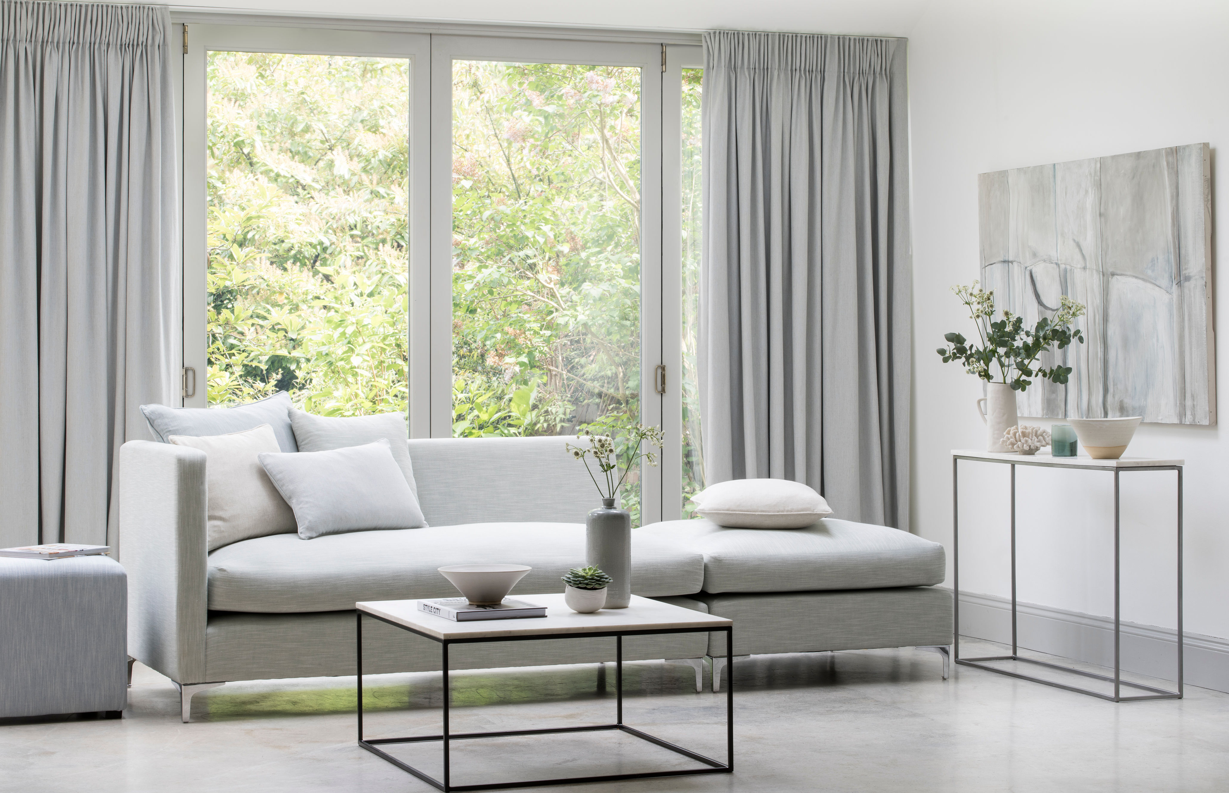 Matte, kalket gardiner