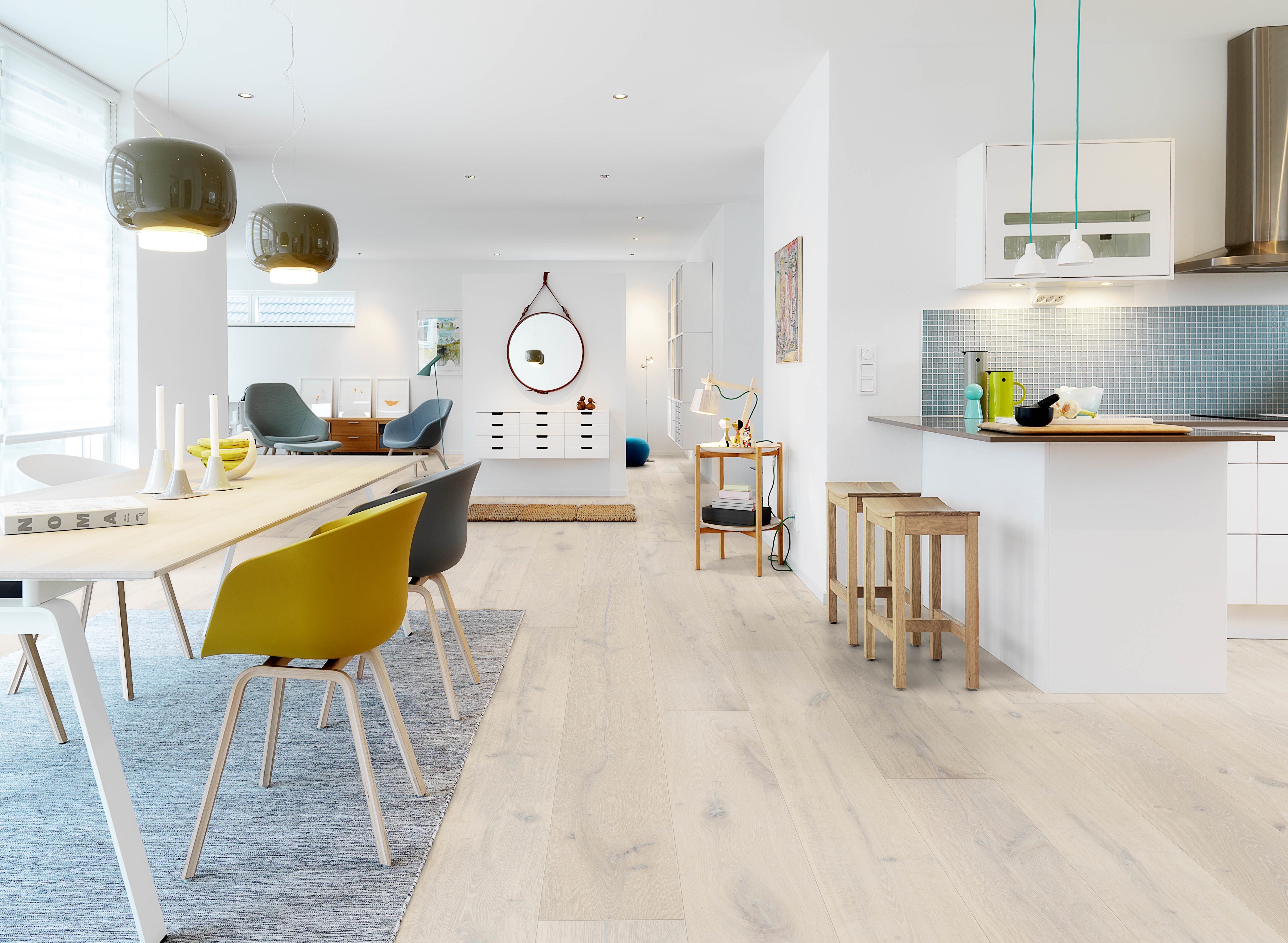 Stell pent med gulvet