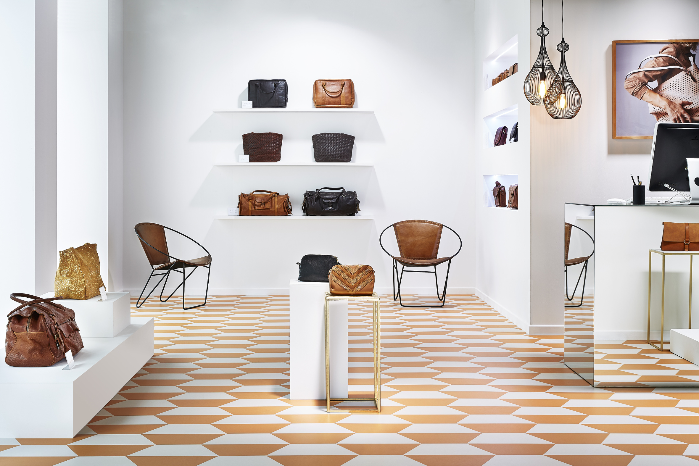 Fargerikt mønstergulv