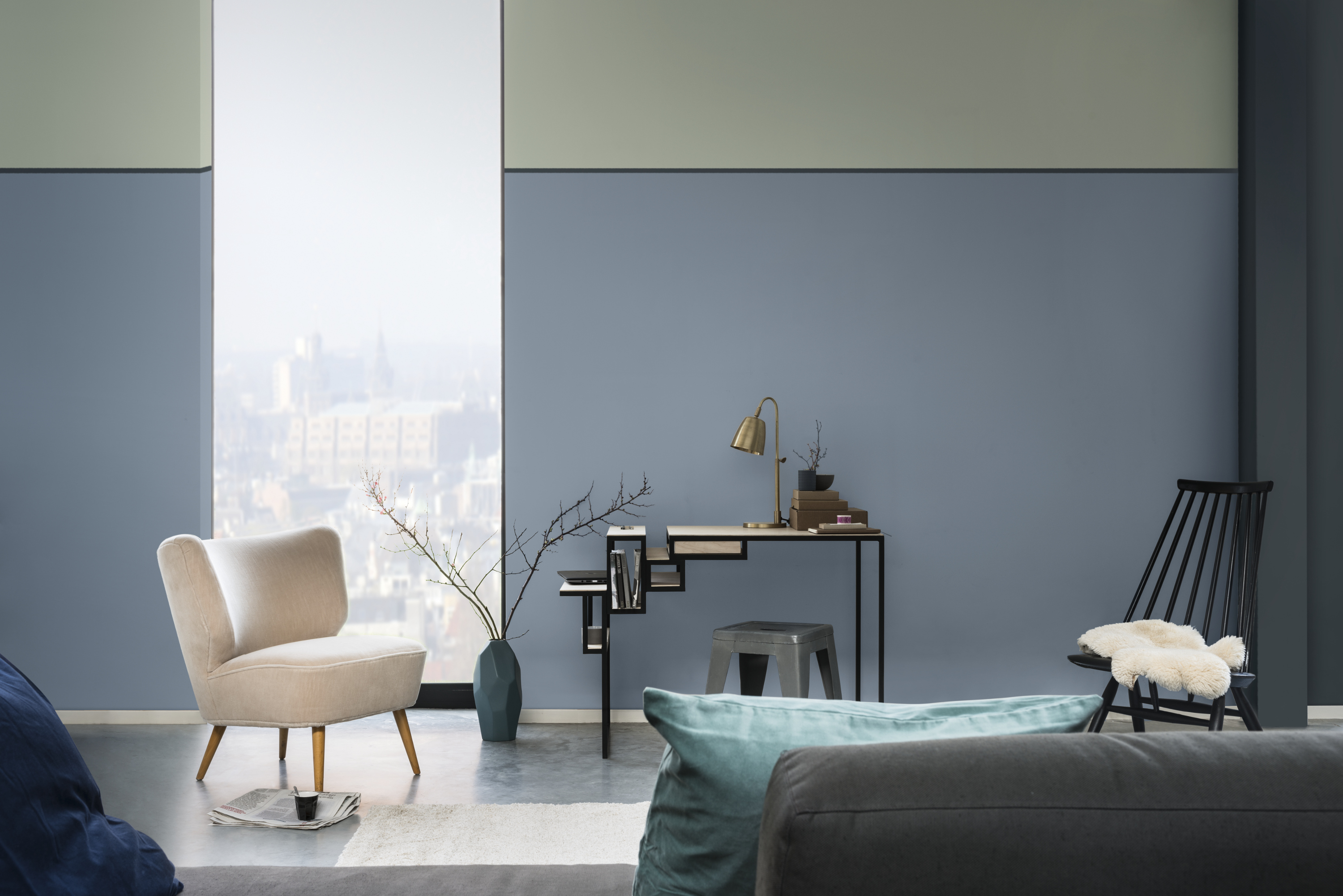 Blåtoner mot grønt