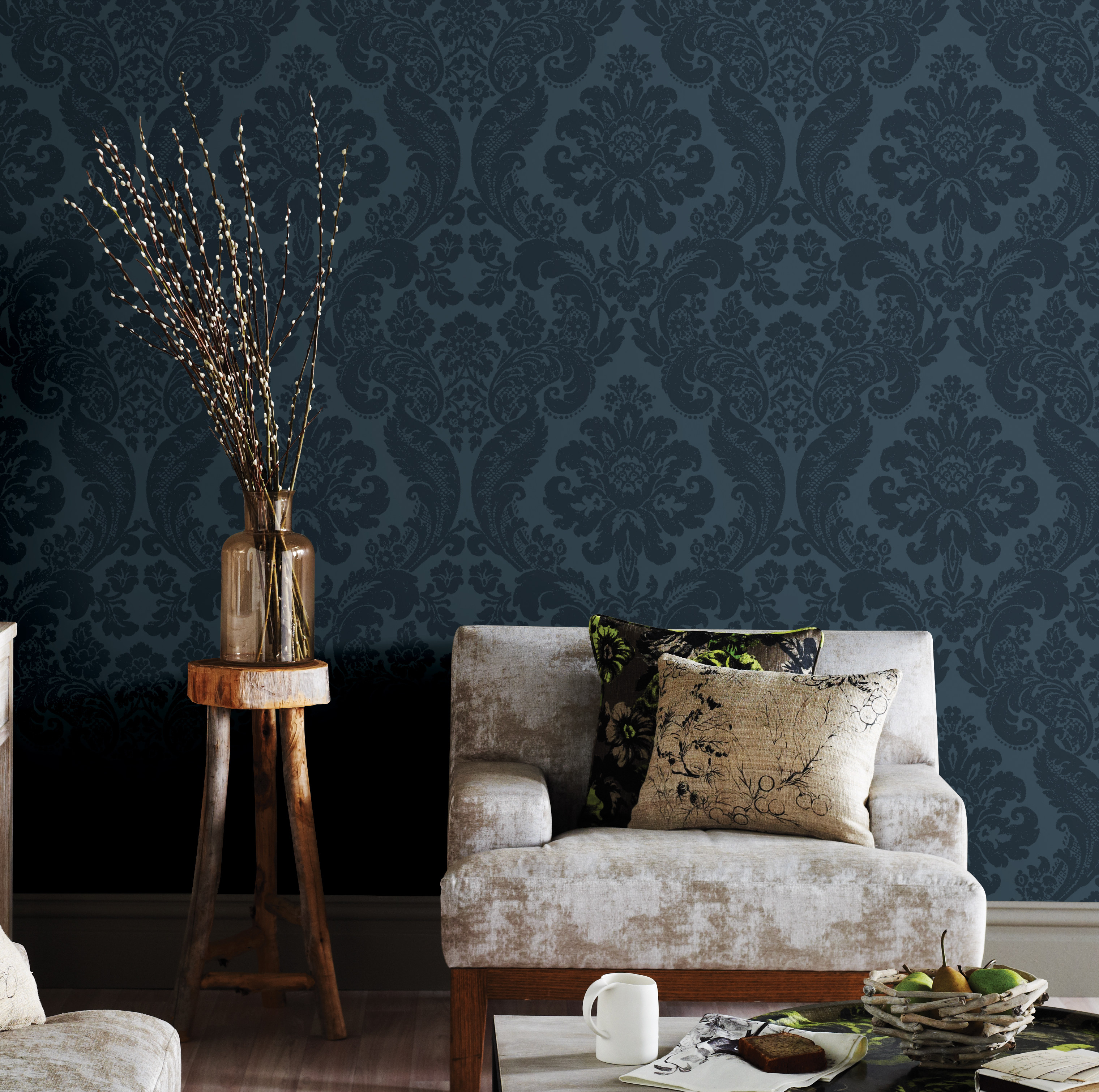 Måneskinn blåfarge stue