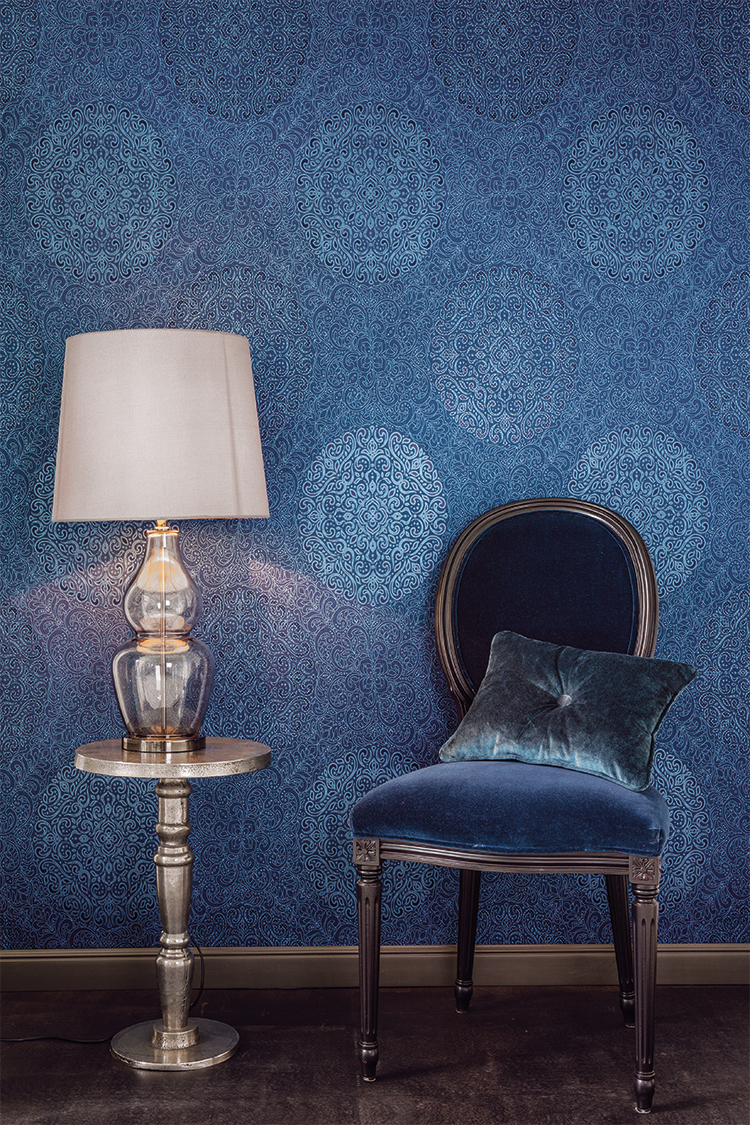 Marokkansk blått tapet