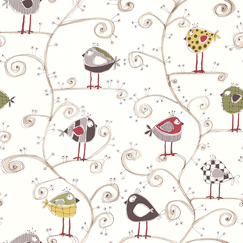 Fantasifulle fugler i fine farger for alle med humoren og barnesinnet i behold! Fra Fantasi Interiørs kolleksjon Nature.