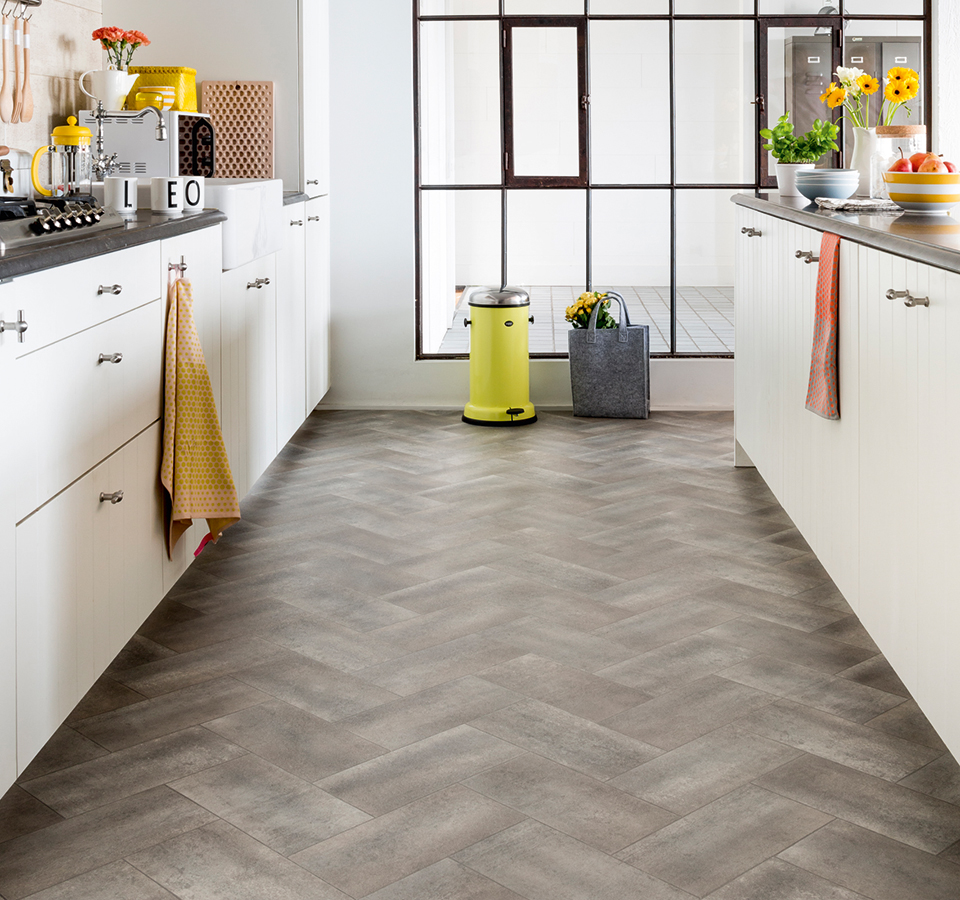 Varmt gulv på kjøkkenet