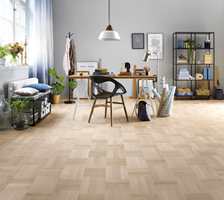 Et klassisk mønster på gulvet passer både til moderne og tidløse interiører. 