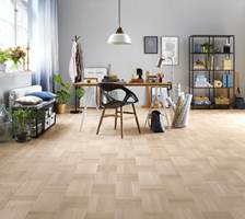Et klassisk mønster på gulvet passer både til moderne og tidløse interiører. 