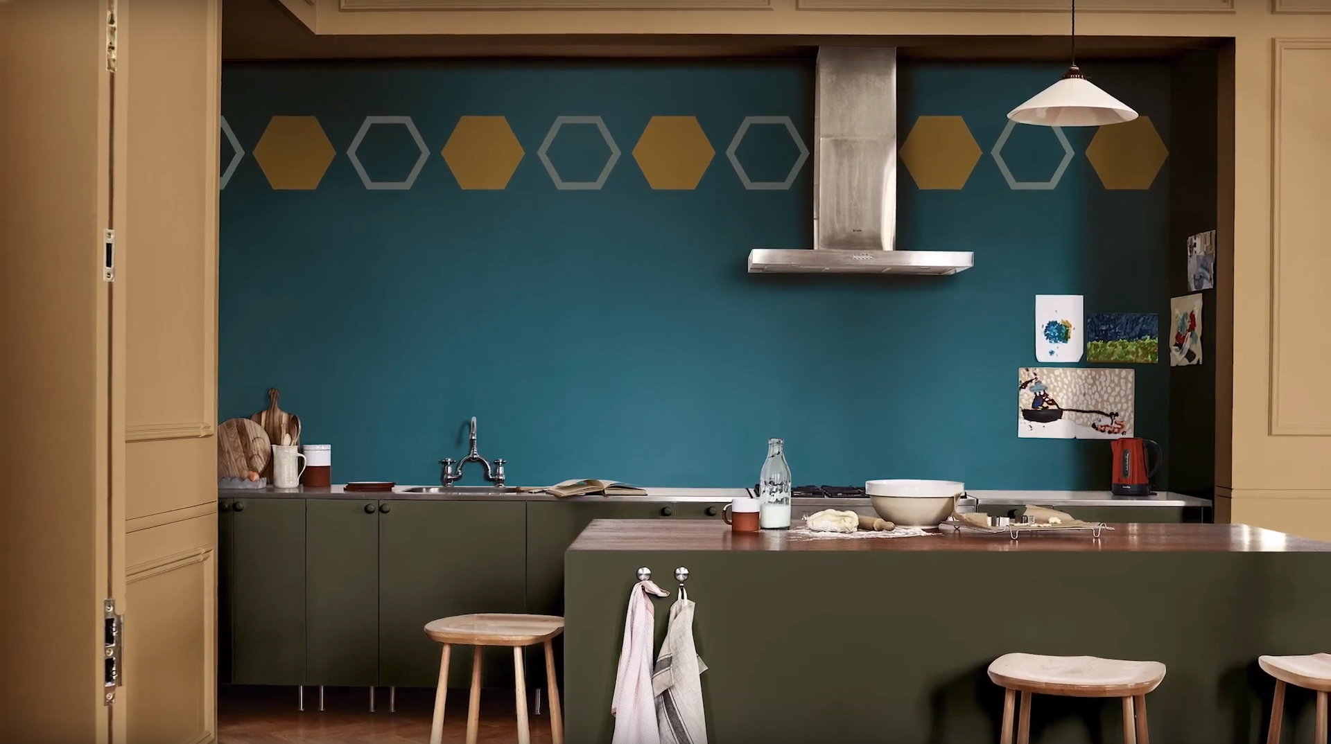 Male mønster på veggen