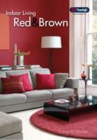 Rødfarger er i trendbildet nå og de gir god energi i f.eks. stua. I Indoor Living Red & Brown finnes mange fargealternativer.