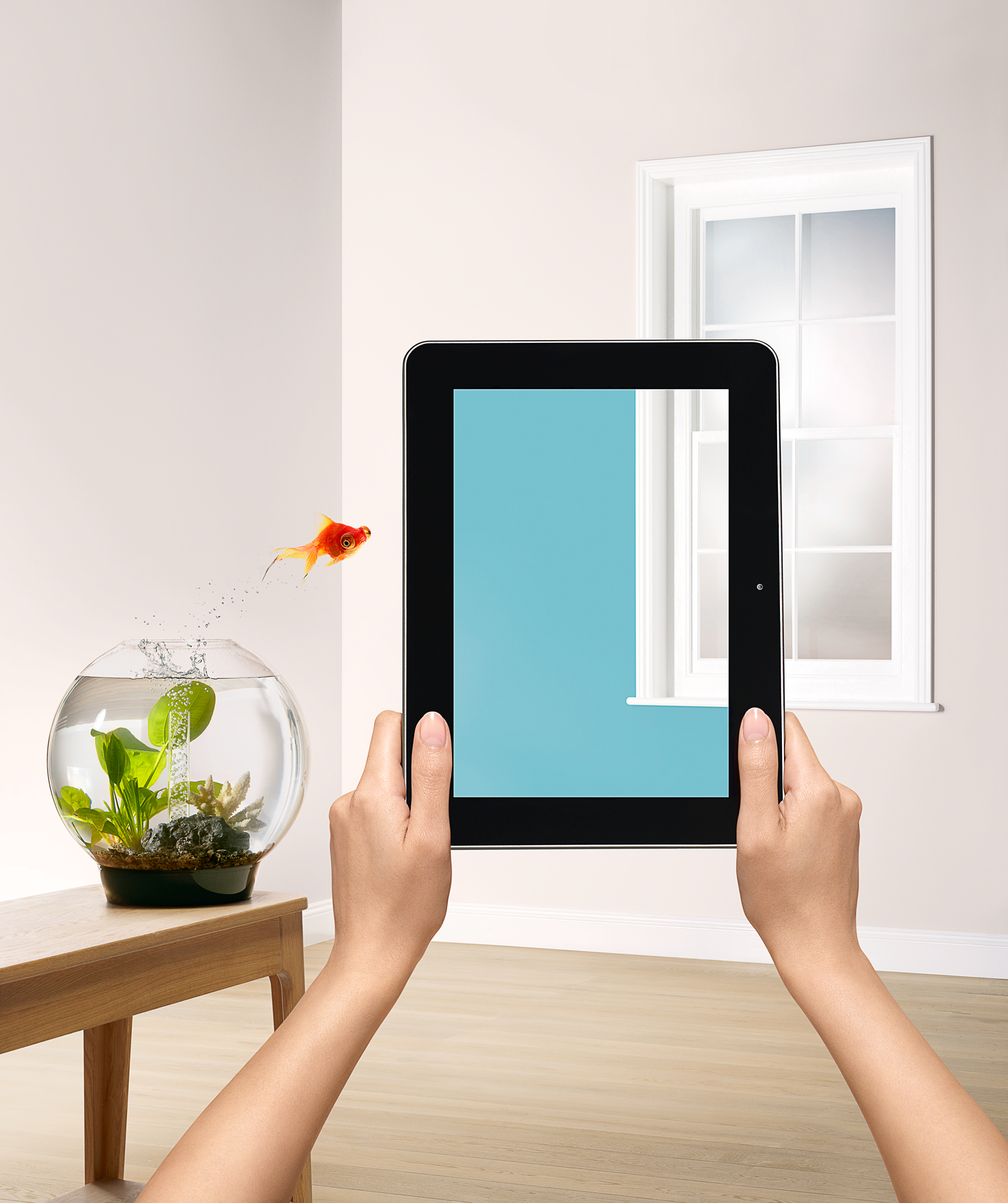 Du kan teste fargen på veggen helt 