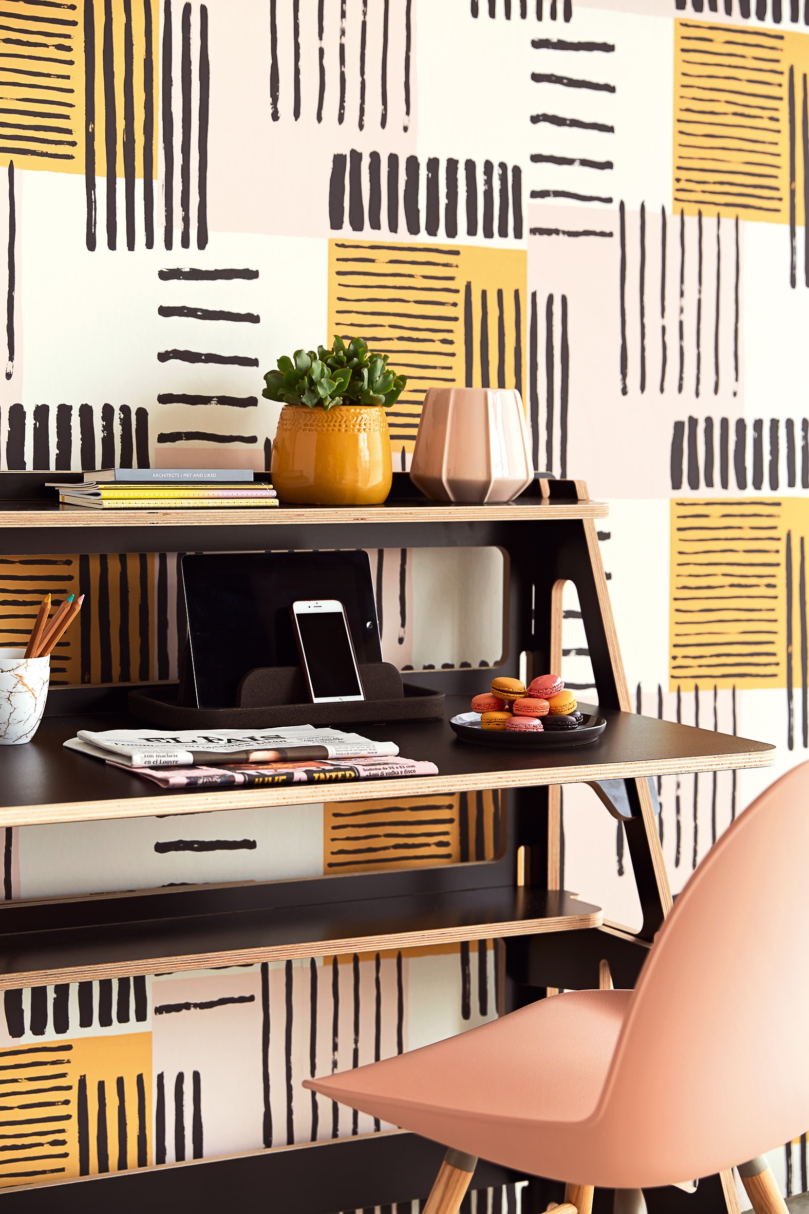 Retro tapet på soverommet