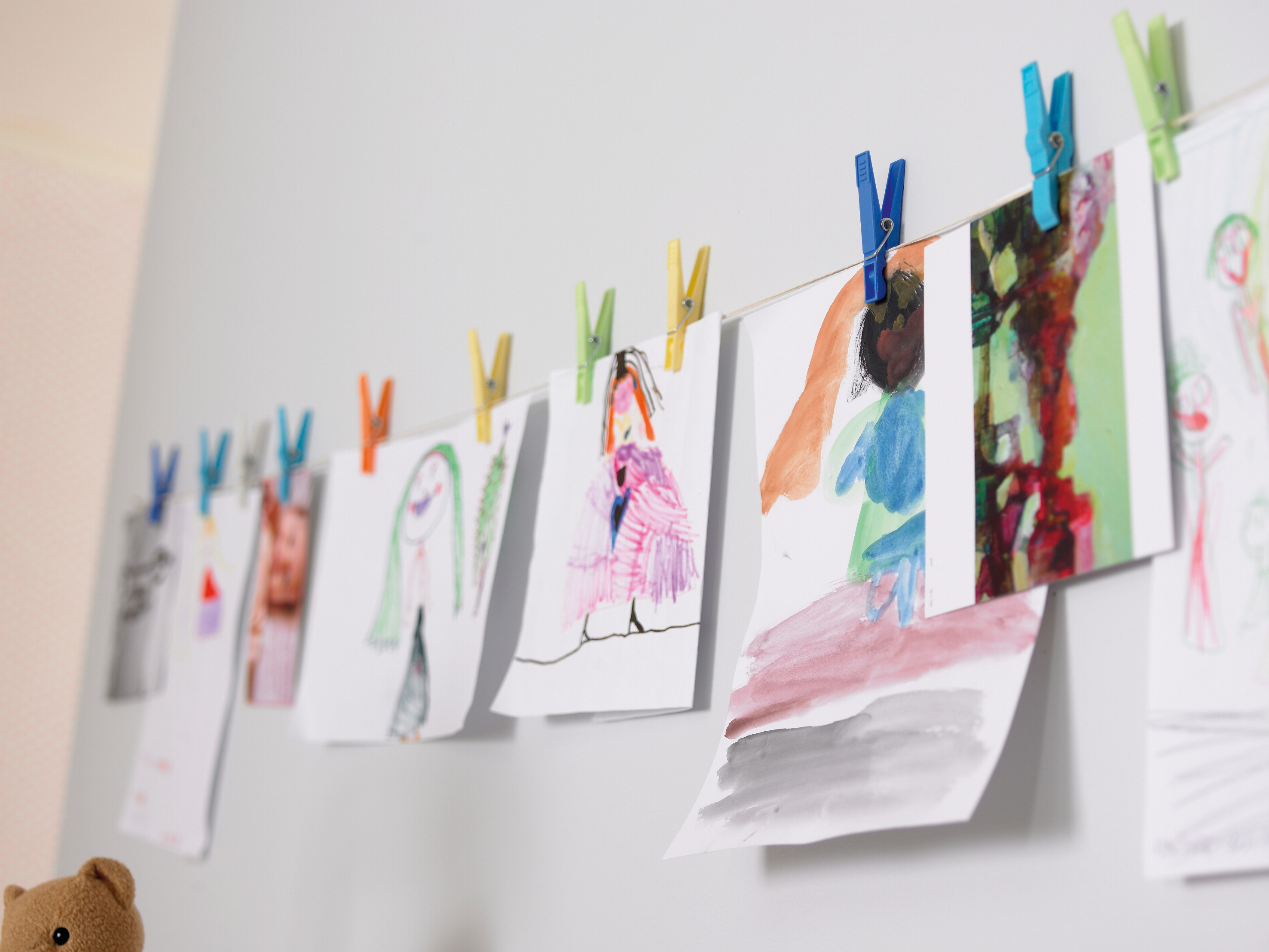 Ingen er bedre med farger enn ungene selv. 