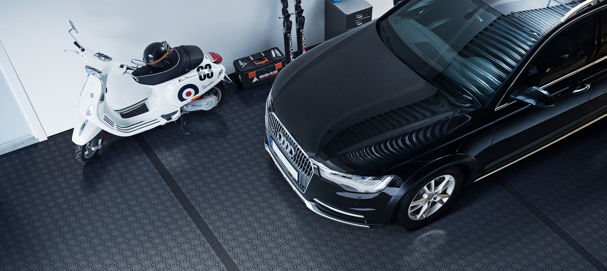 Plastfliser som tåler en truck