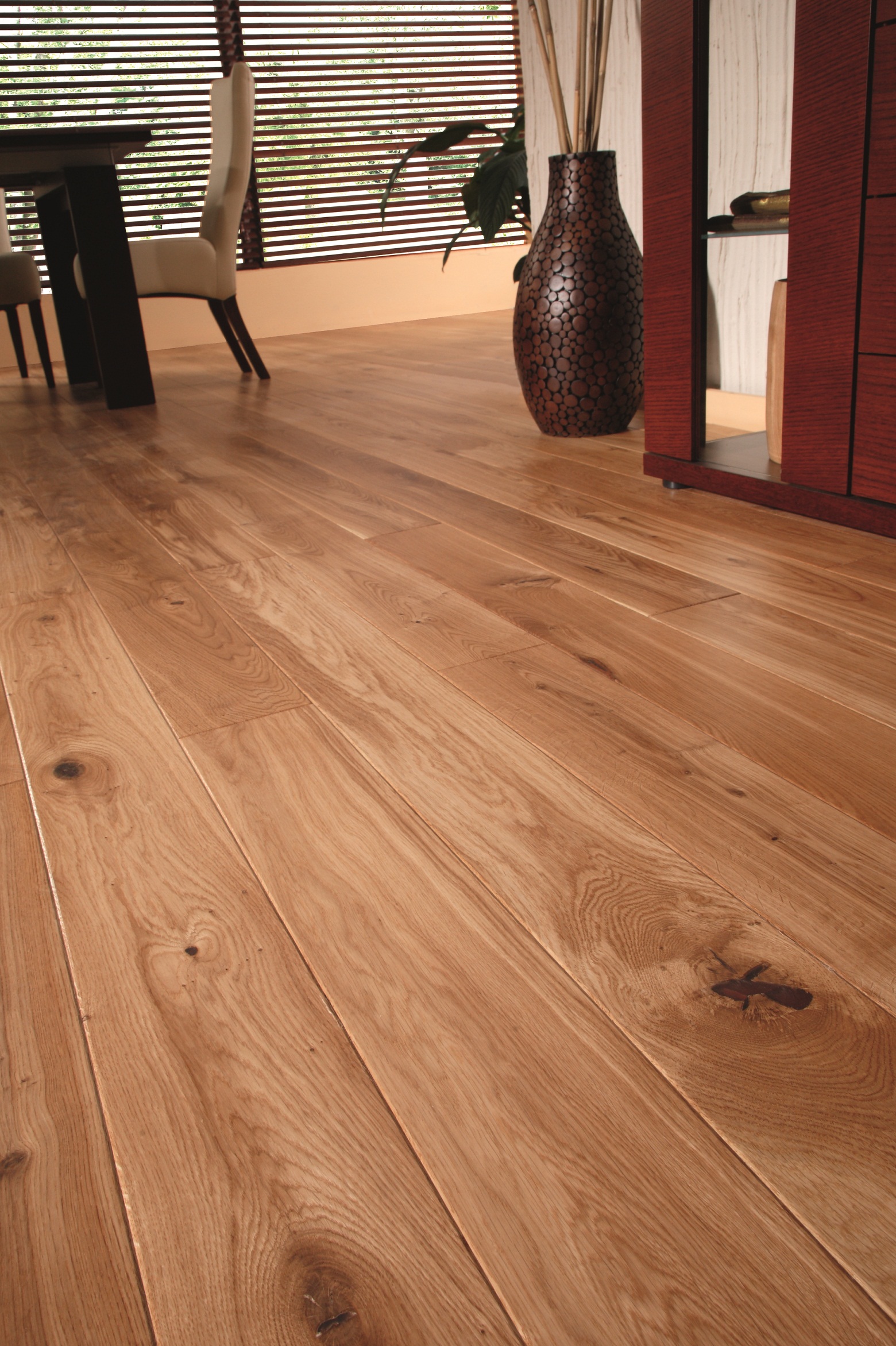 En-stavs, faset parkett er blant de mest populære for tiden. (Foto: Södra)