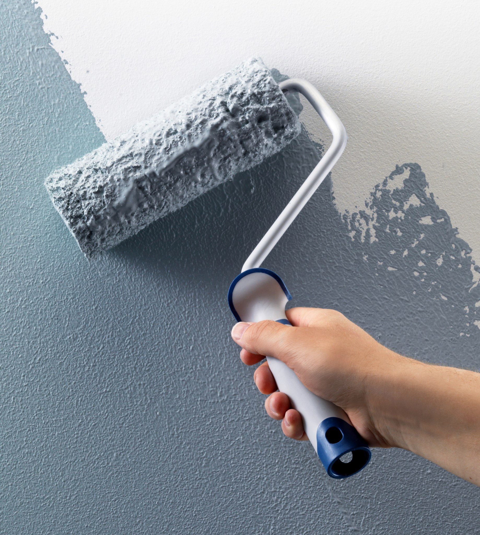 Male vegg før visning