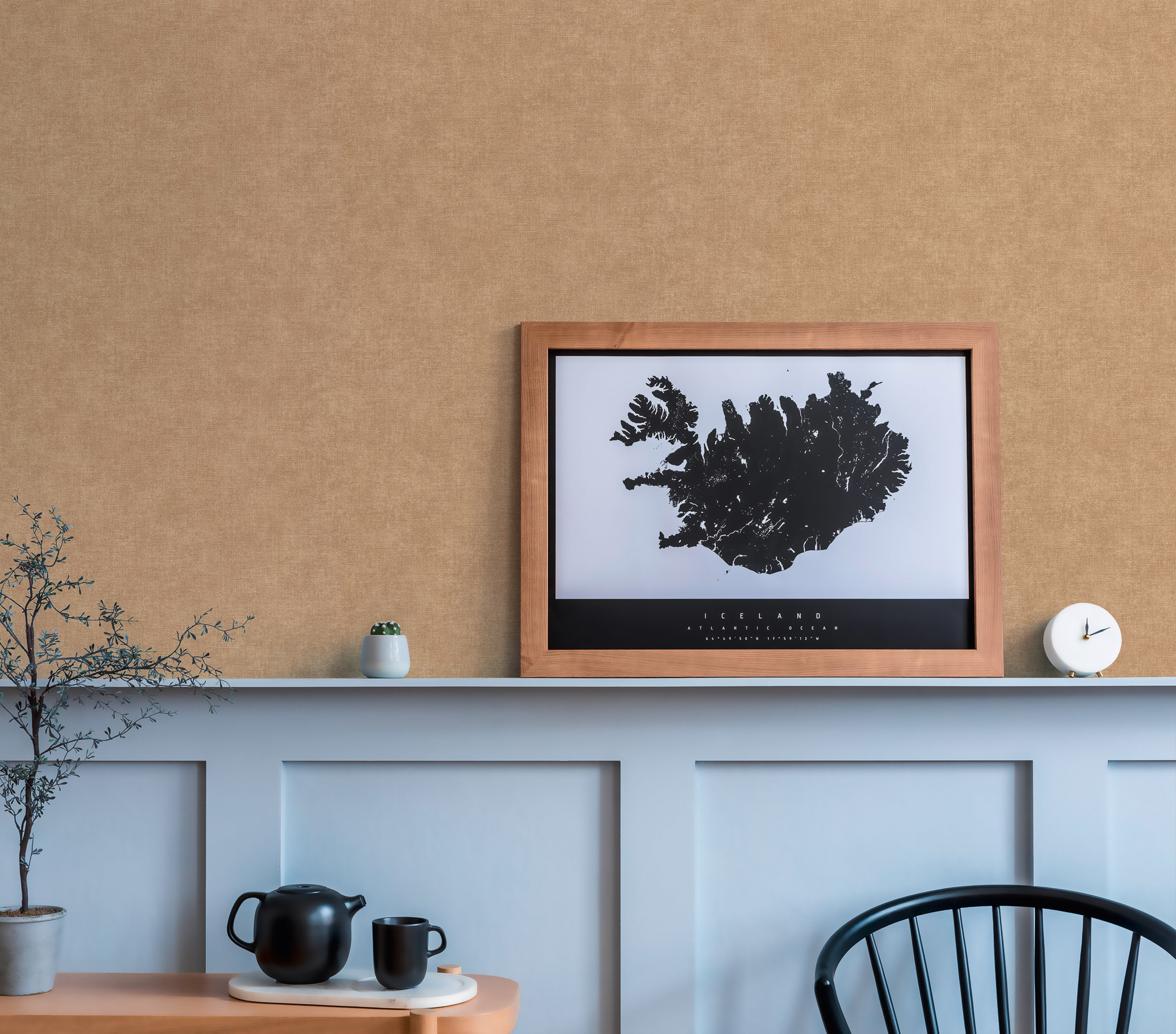 blå brystning oransje tapet bilde