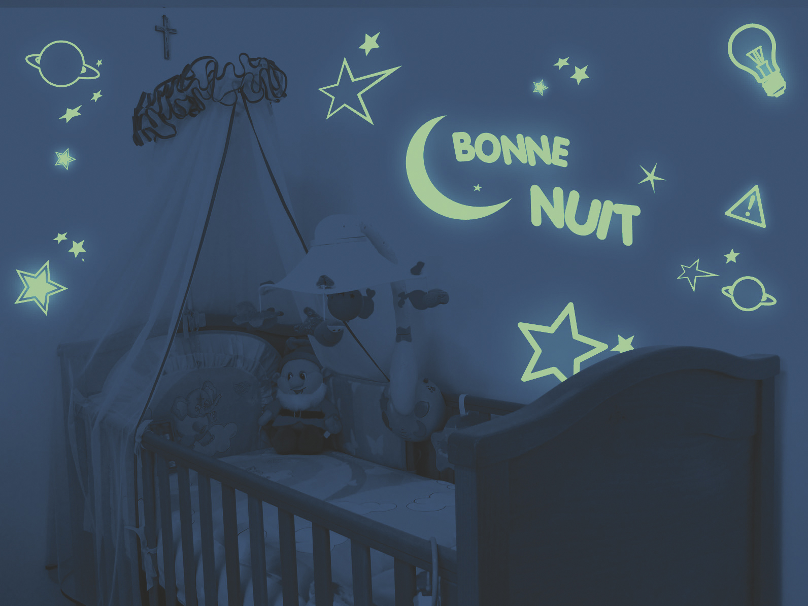 Selvlysende maling på barnerommet