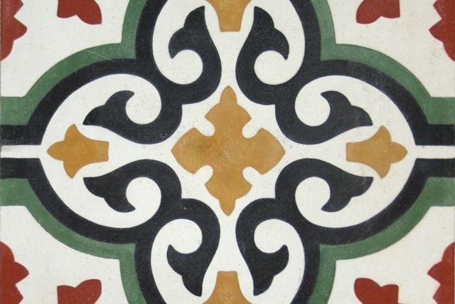 MØNSTERFLIS: Entregulvet tåler farge og mønster. Få wow-gulv med disse flisene fra Golvabia. (Foto: Golvabia)