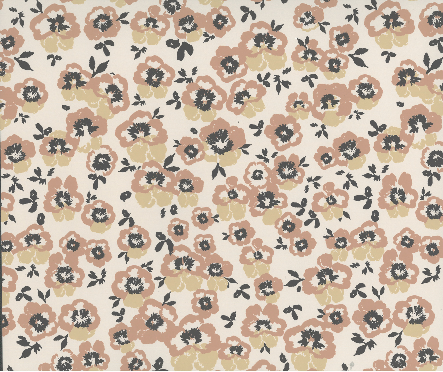 Stemorsblomsten er en av de tidligste og vakreste sommerblomstene.  Motivet er romantisk og feminint, og passer bra i rommet både til liten og stor. Tapetet er fra Botanic Garden av Flügger.