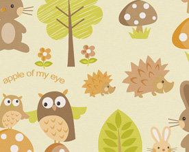 Det brukes mye papirtapet på barnerom. Tapet fra Inspirasjon Interiør. Kolleksjon: Boys&Girls 4.