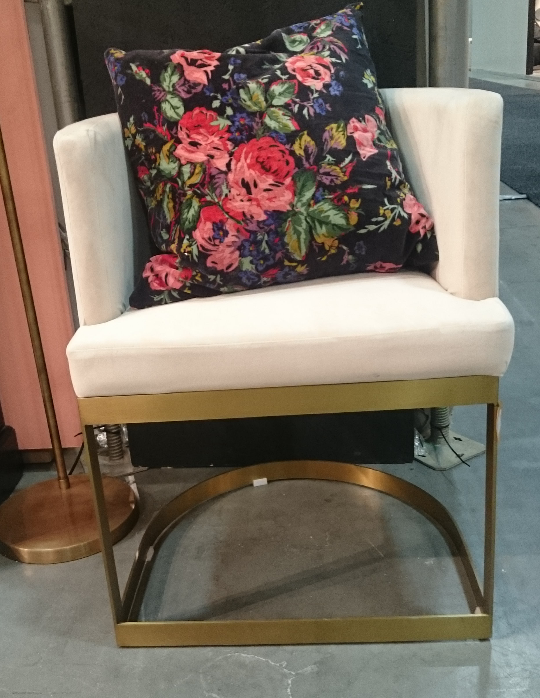 Blomsterpute i velur