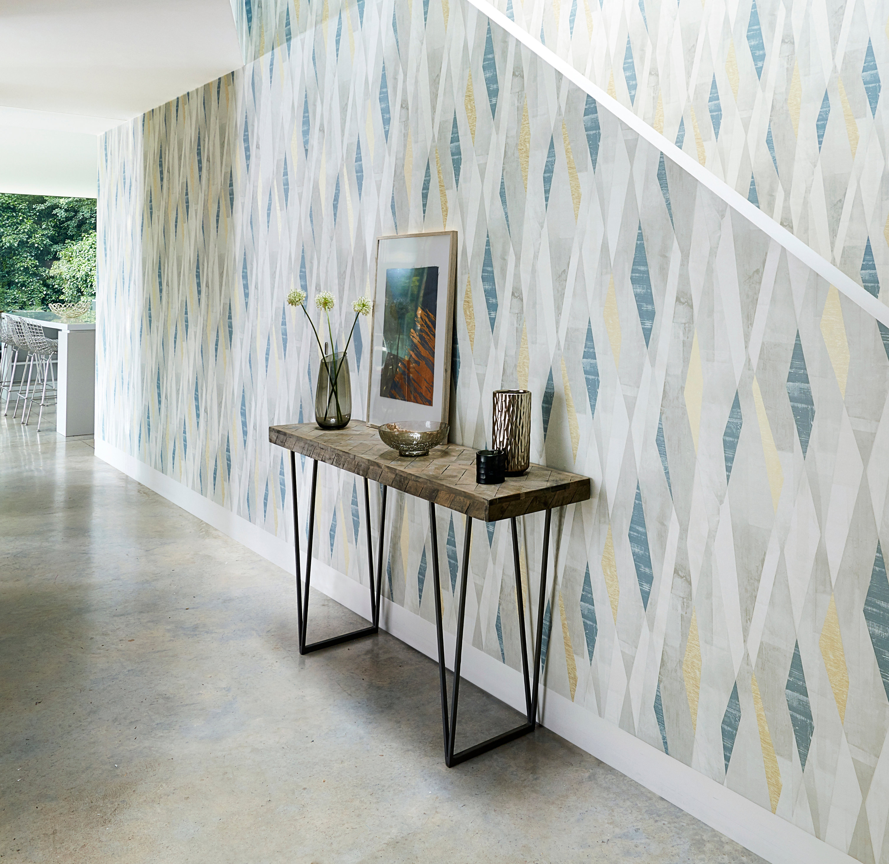 Geometrisk mønstret tapet