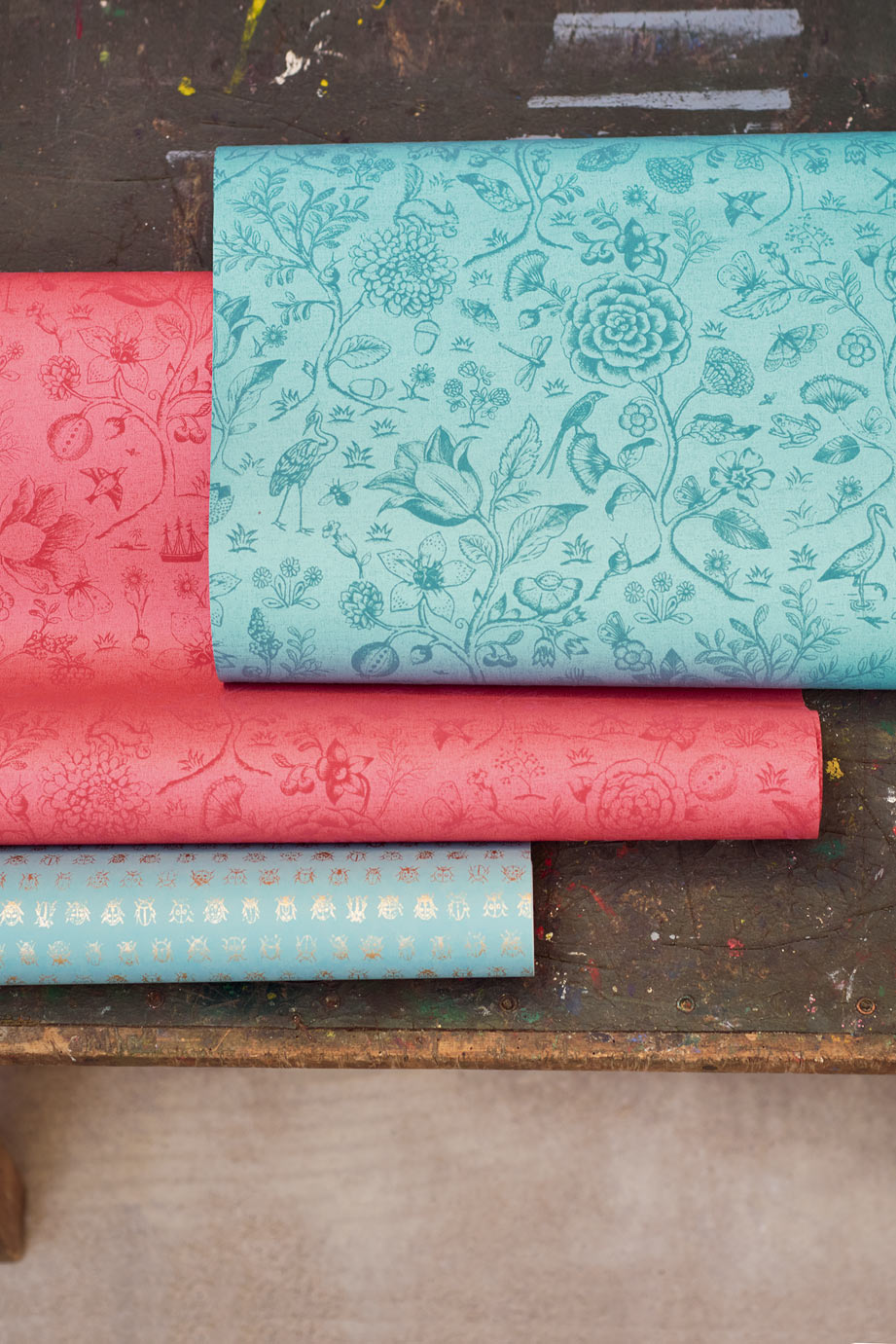 Grunn i tapetets bunnfarge