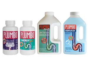 FIKSER JOBBEN: Det finnes mange varianter av Plumbo, som er egnet til hvert sitt bruk. (Foto: Krefting)