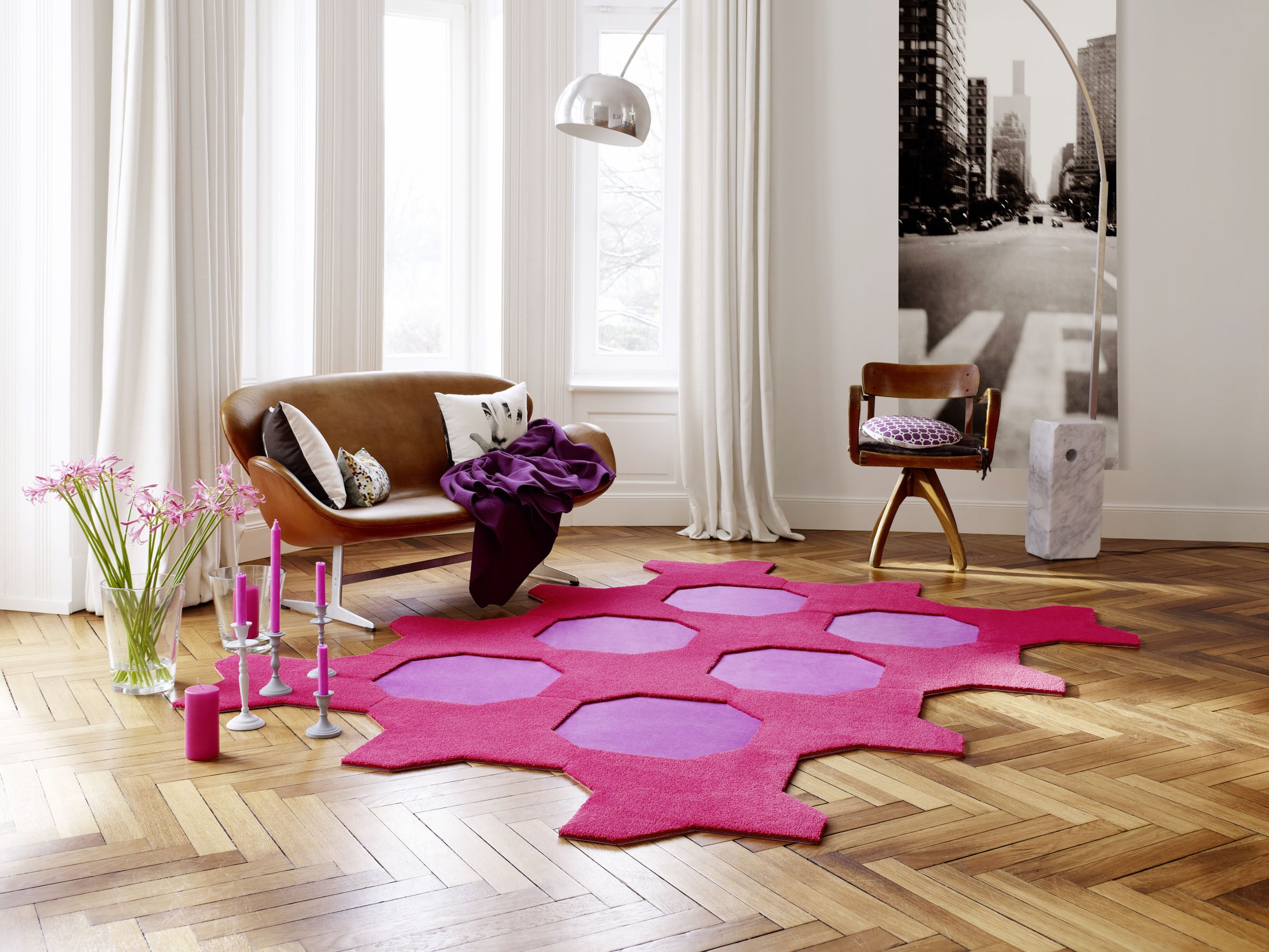 Polyflor fører Vorwerk Fascination, dette er Octagon teppefliser. 