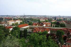 Praha sett fra den gamle borgen.