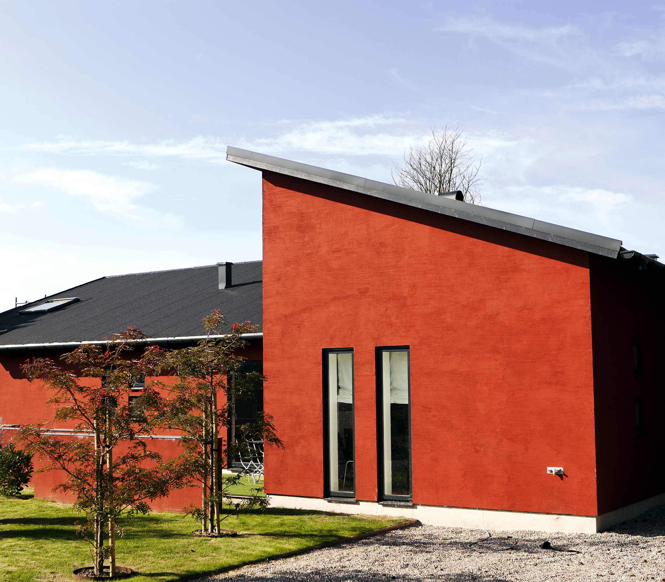 Husfargen farges av overflaten