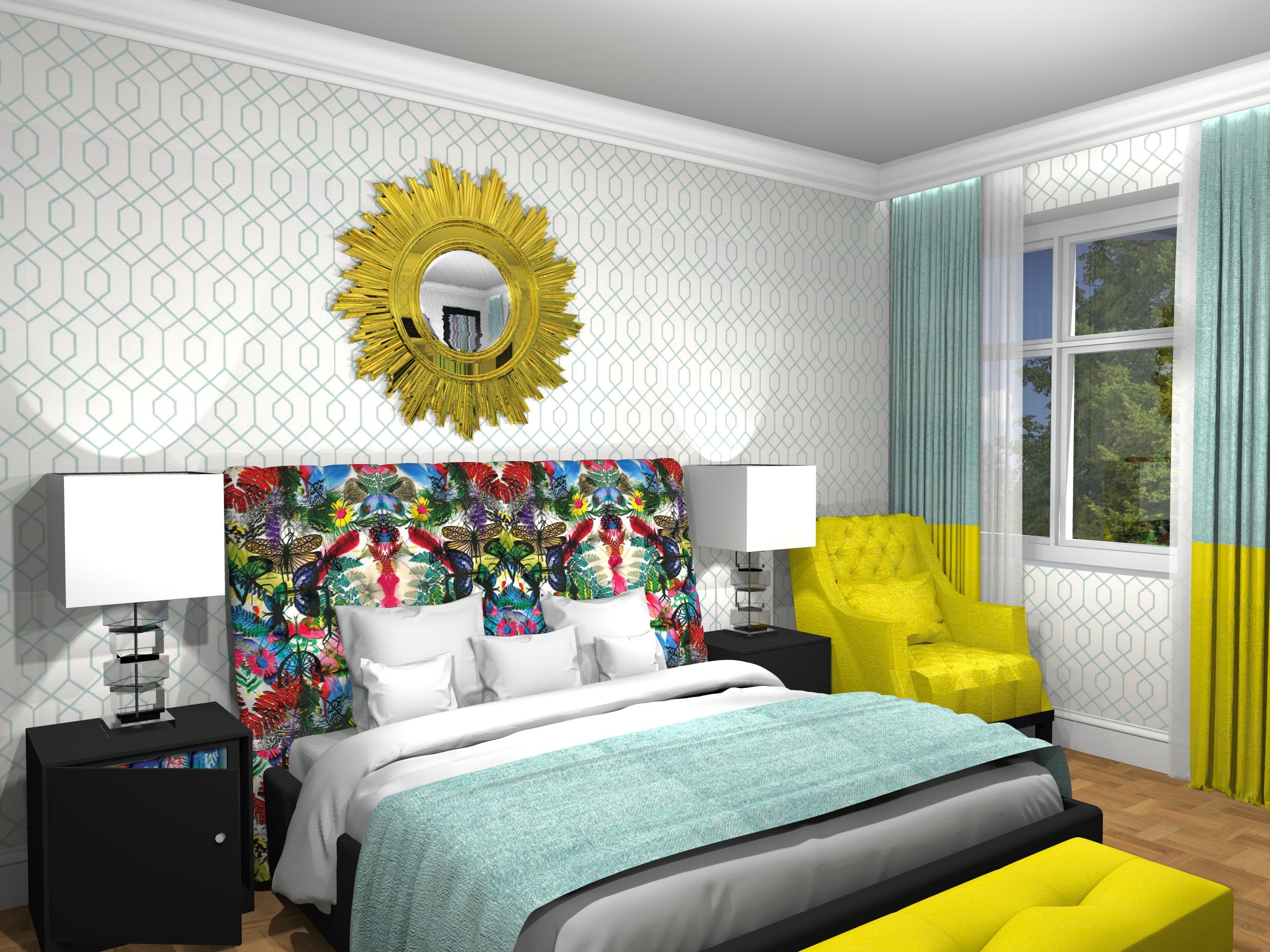 HOTELL: Sengegavl er et viktig element i det vi nå kjenner som 