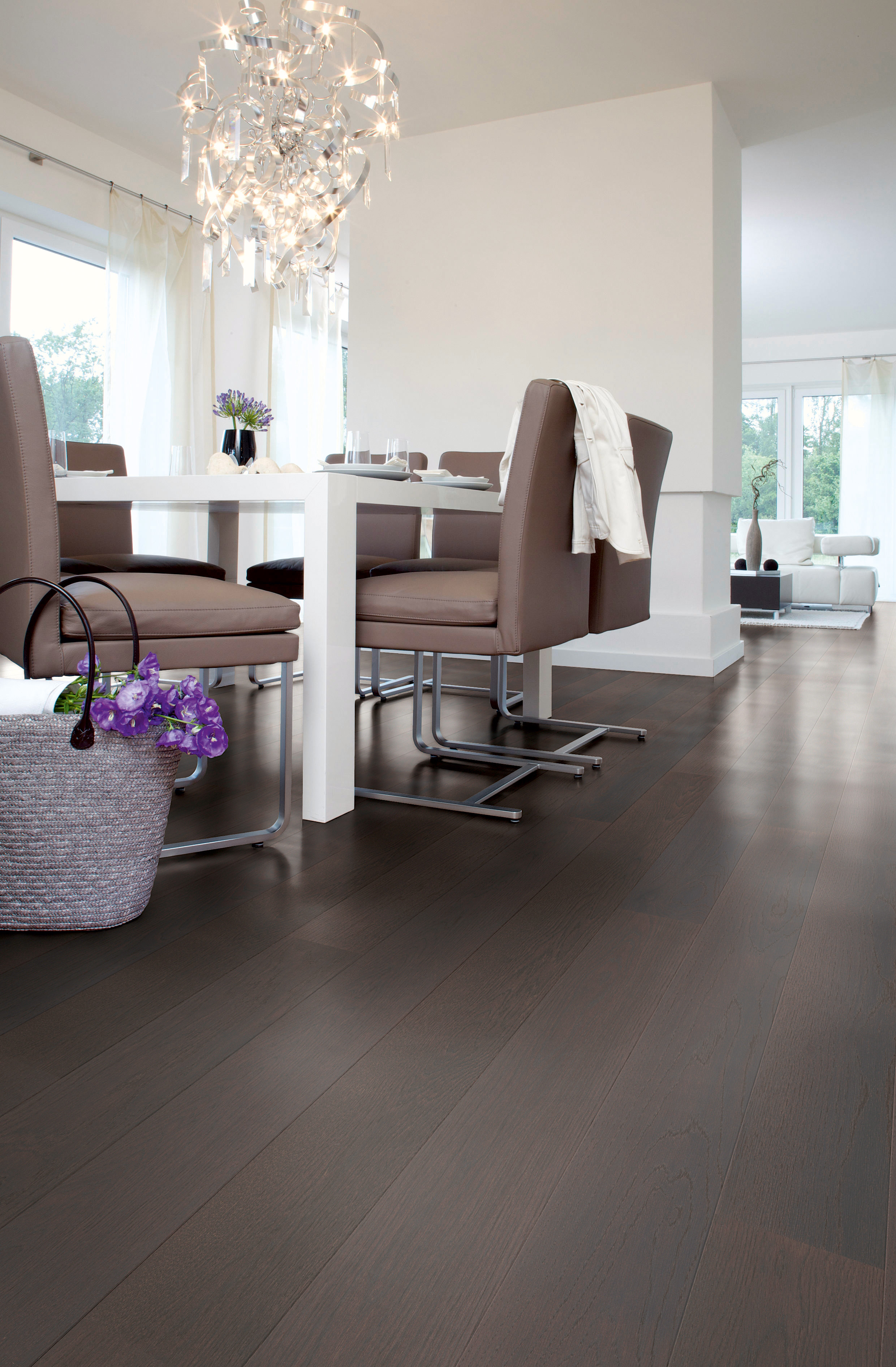 En gulv av denne typen setter stemningen i rommet og gir umiddelbart karakter.