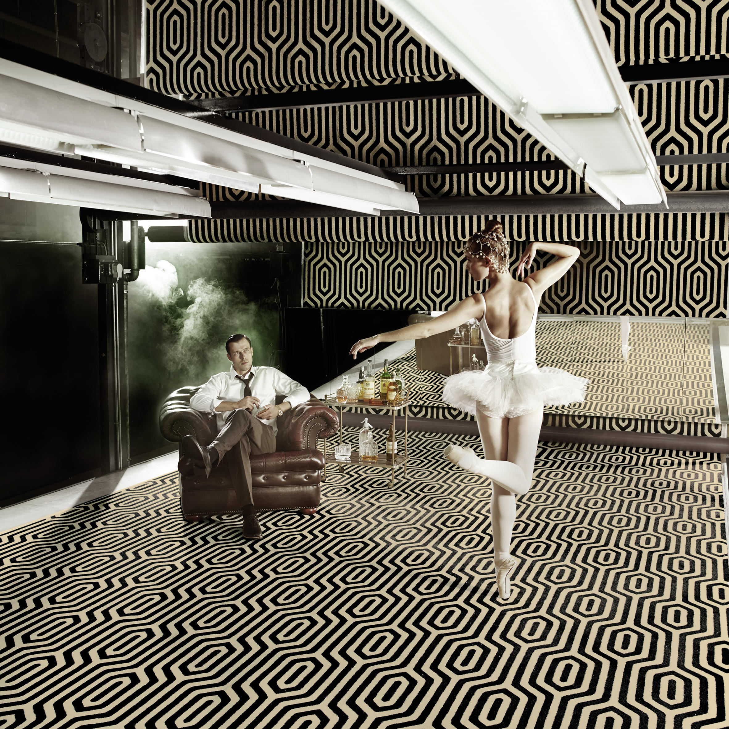 Hovedkolleksjonen er i en monokron fargeskala.