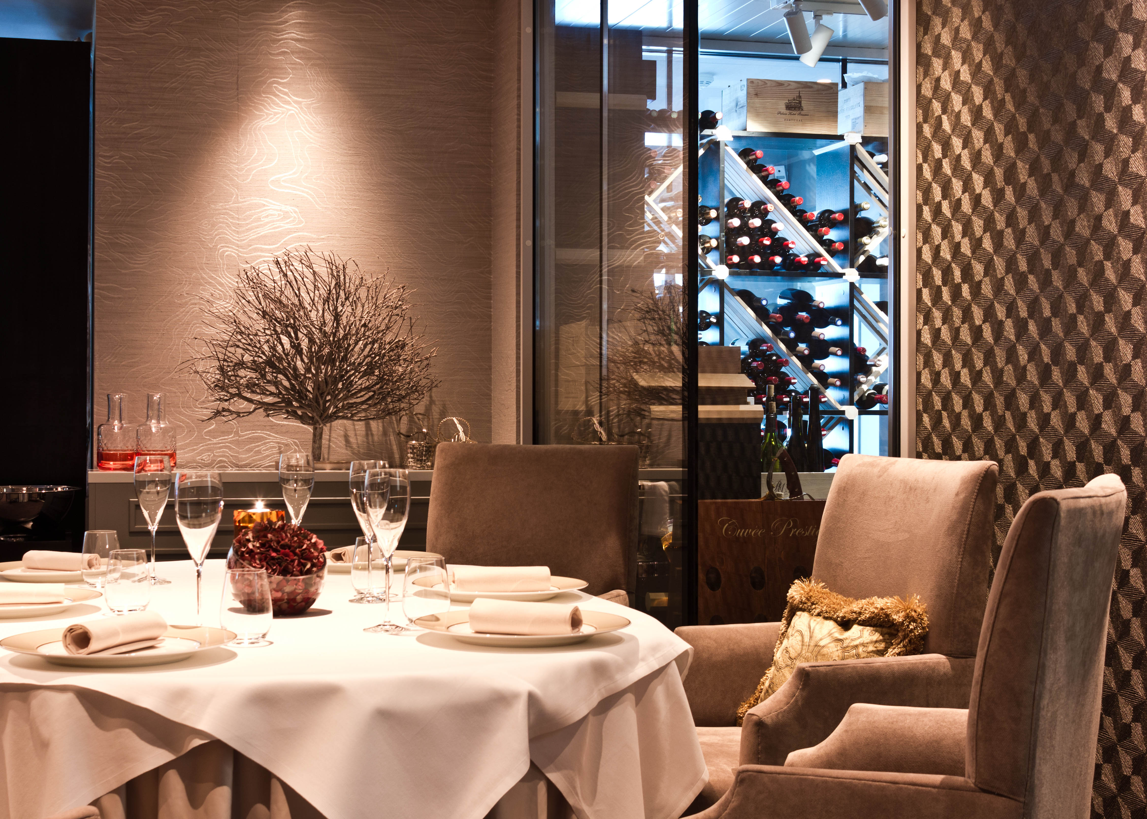 Tapeter i restaurant