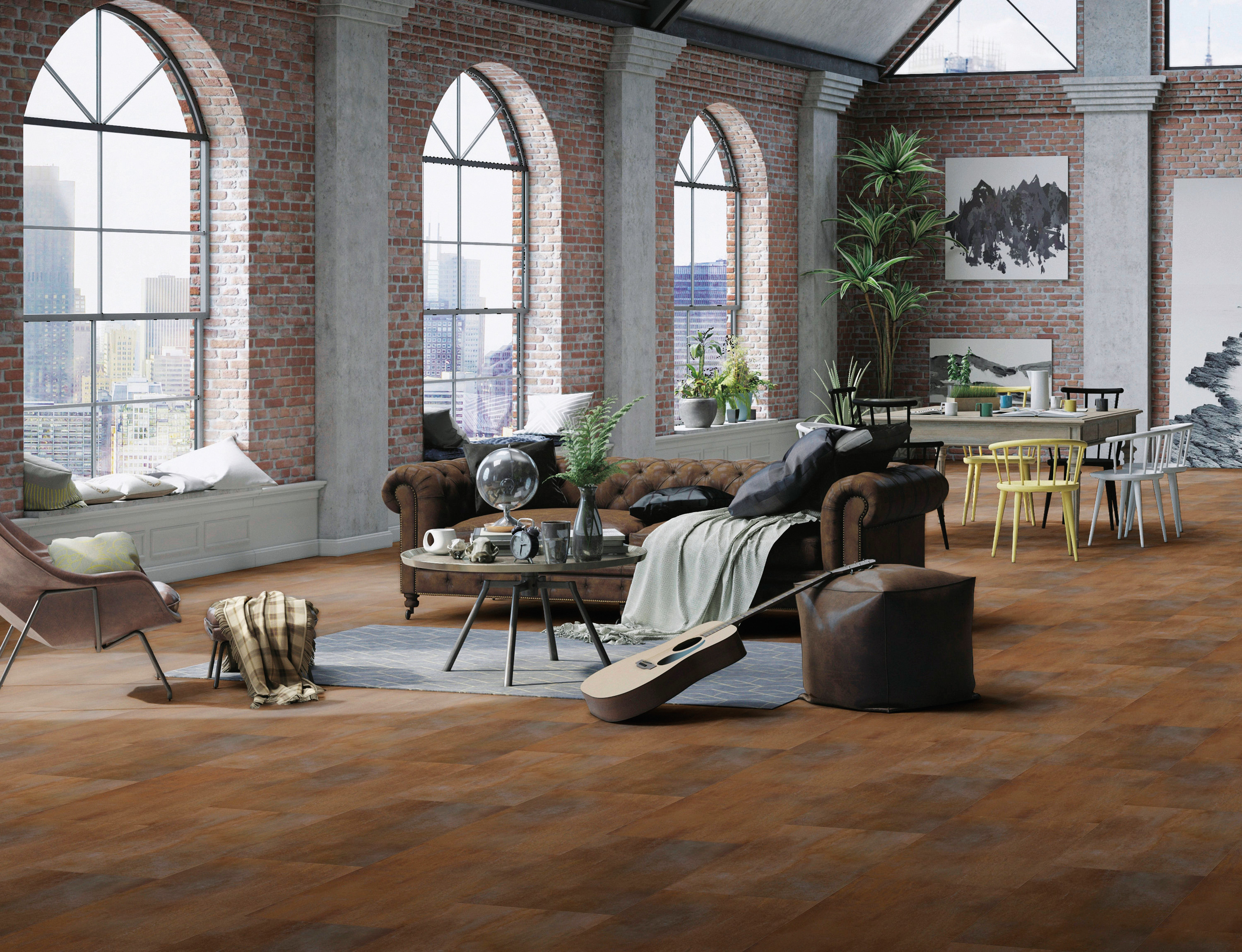 Stabilt og lettlagt med Rigid core-LVT