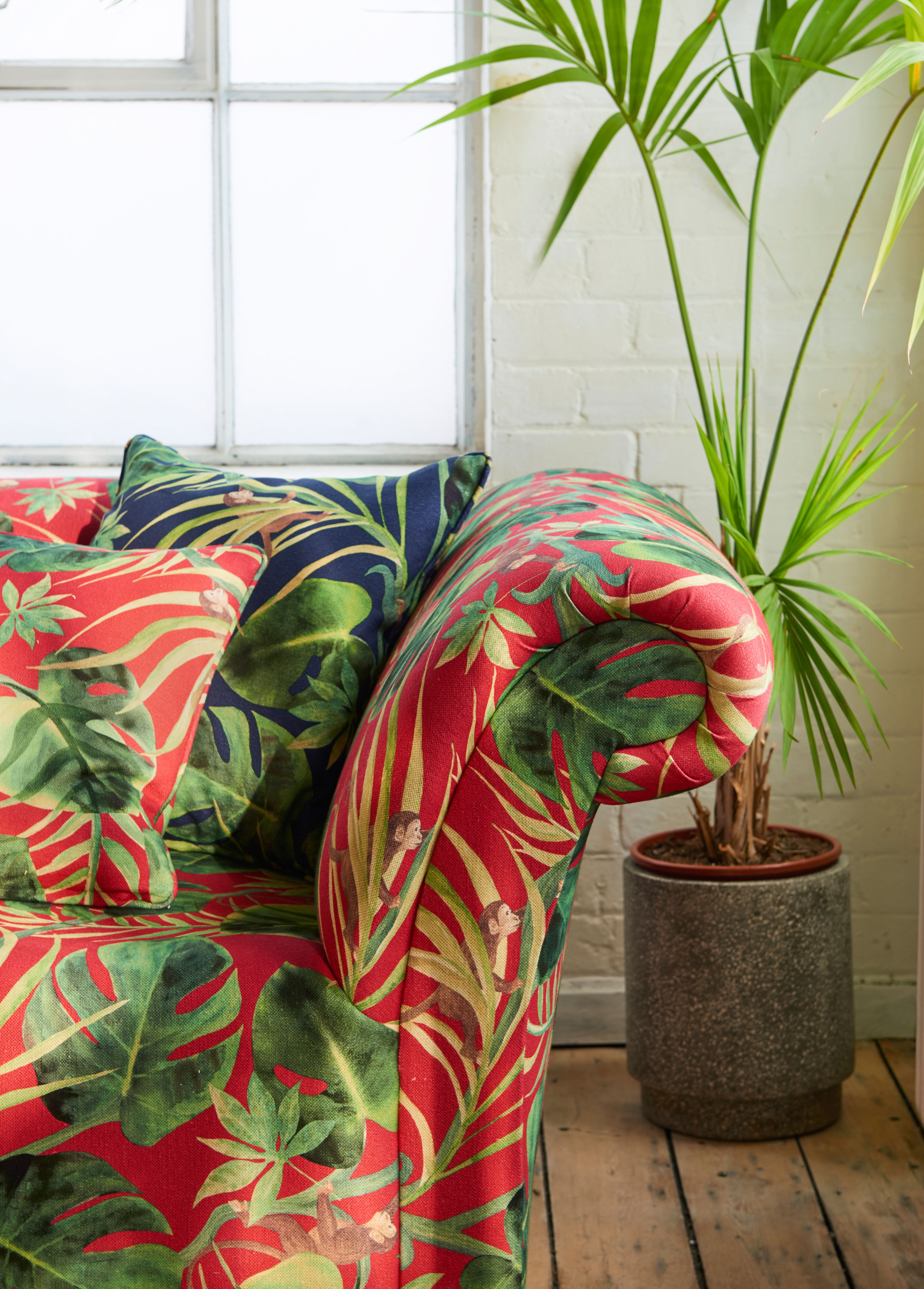 Rødt og grønt i interiøret