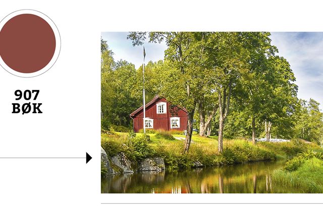 Hus mali i farge Bøk fra Gjøco