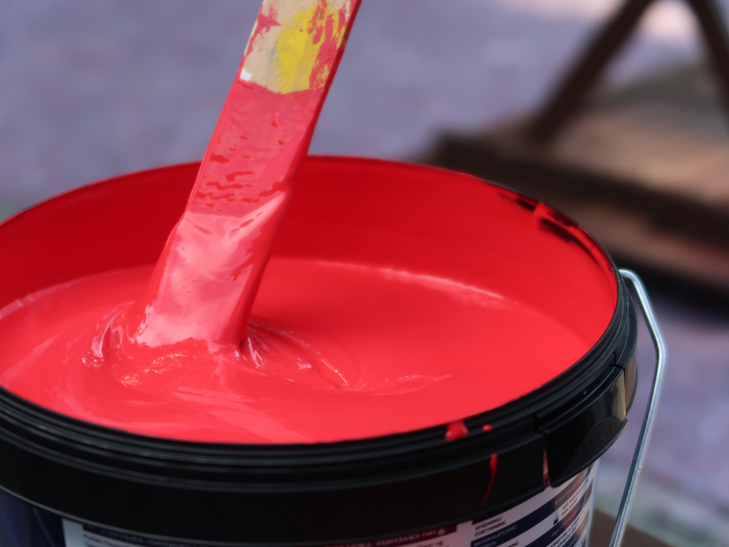 Bare rør i malingen