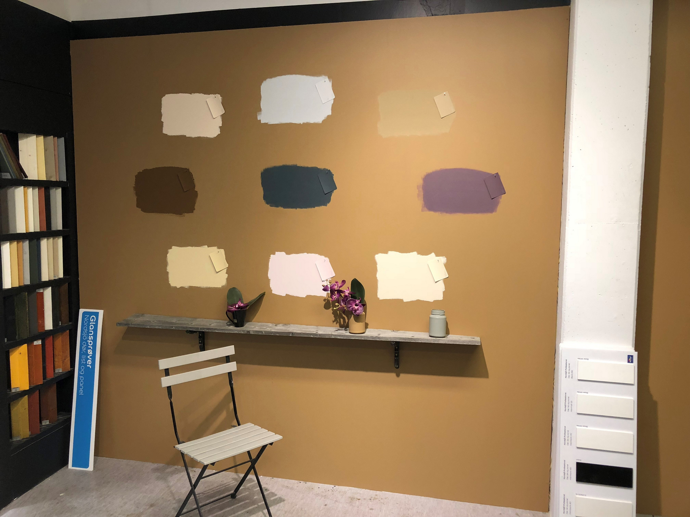 Test fargen før du maler