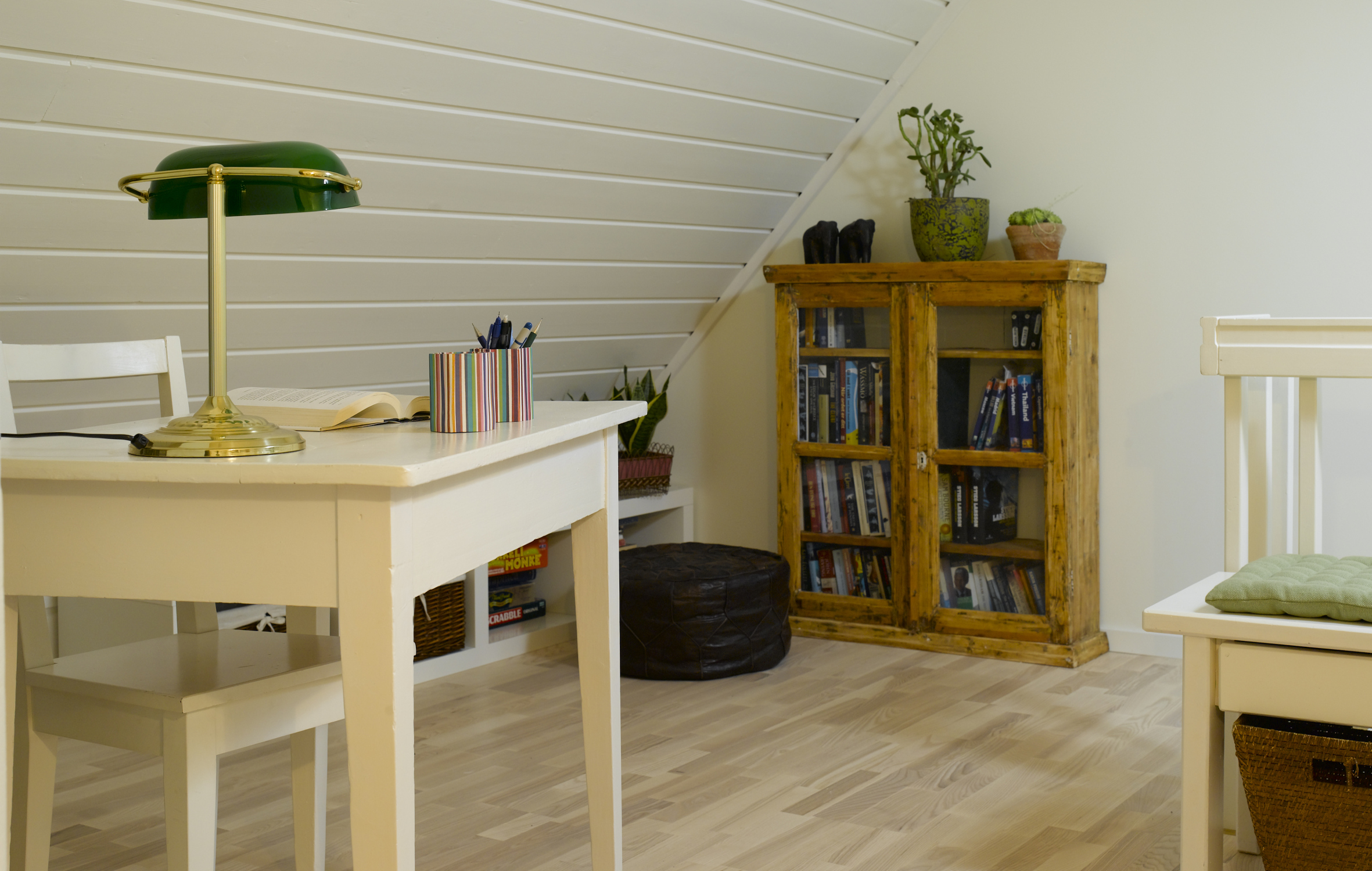 Hjemmekontor i loftsstue