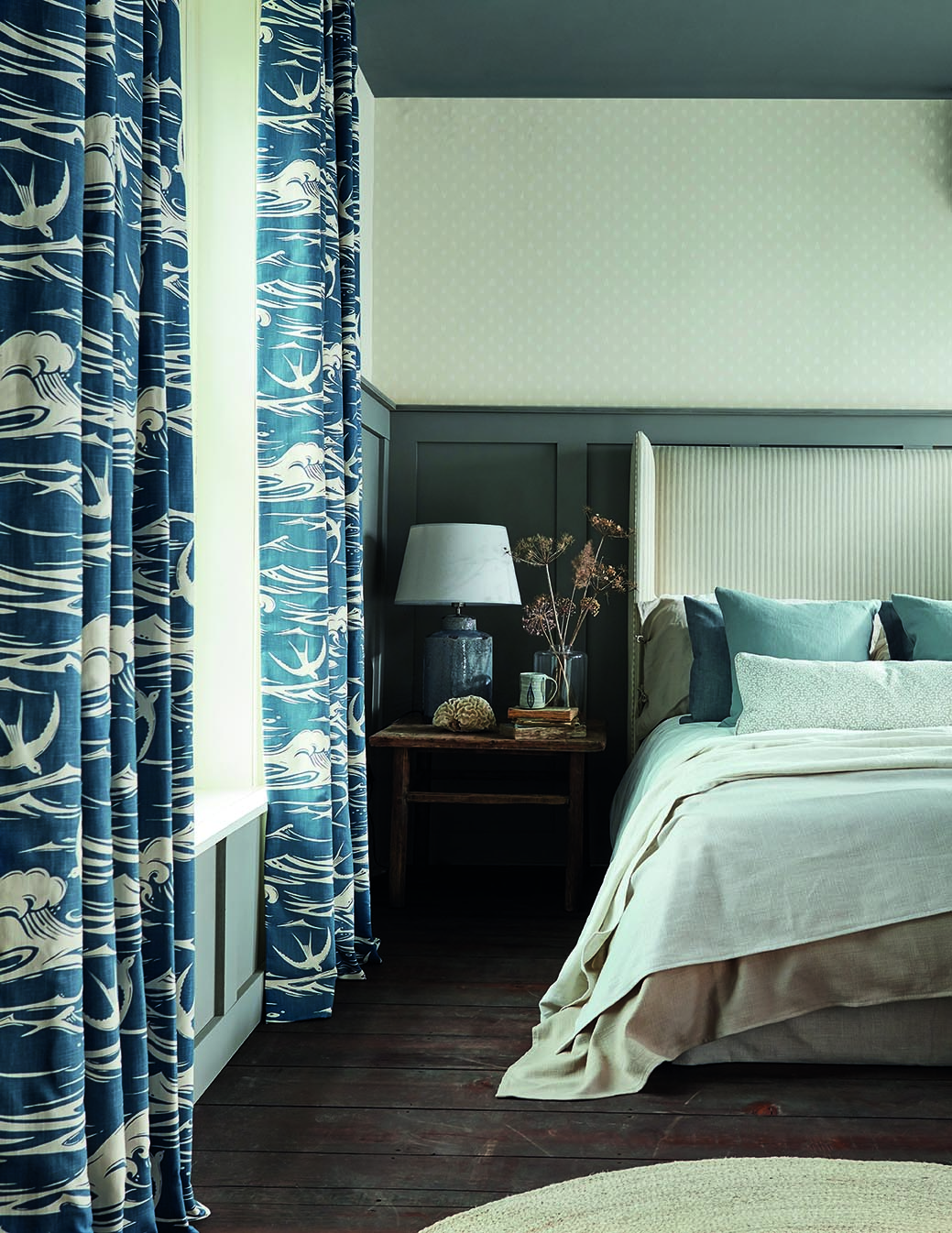 tykke gardiner på soverommet