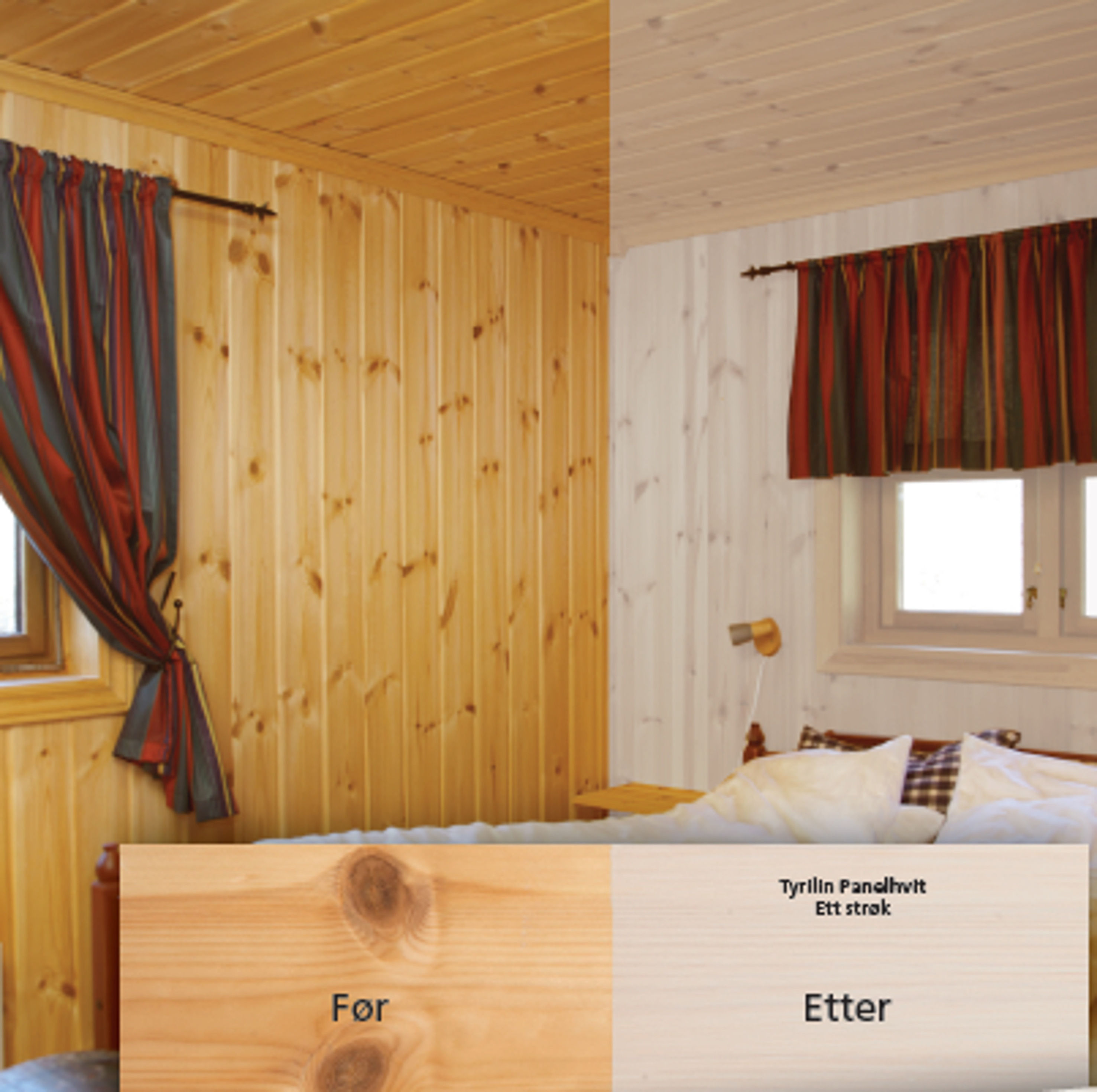 Farvel, gulnet panel