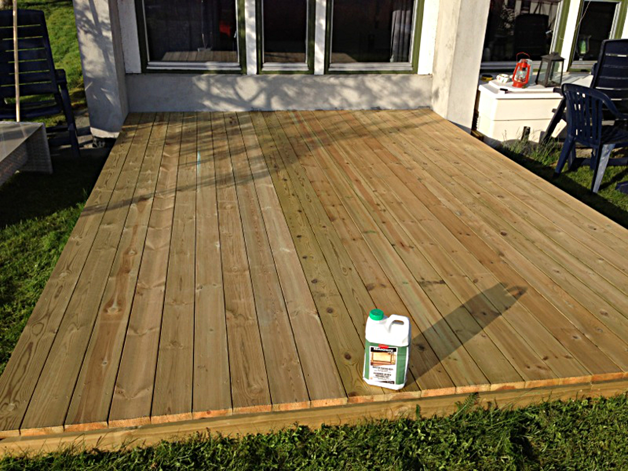 Beskyttelse for ny terrasse