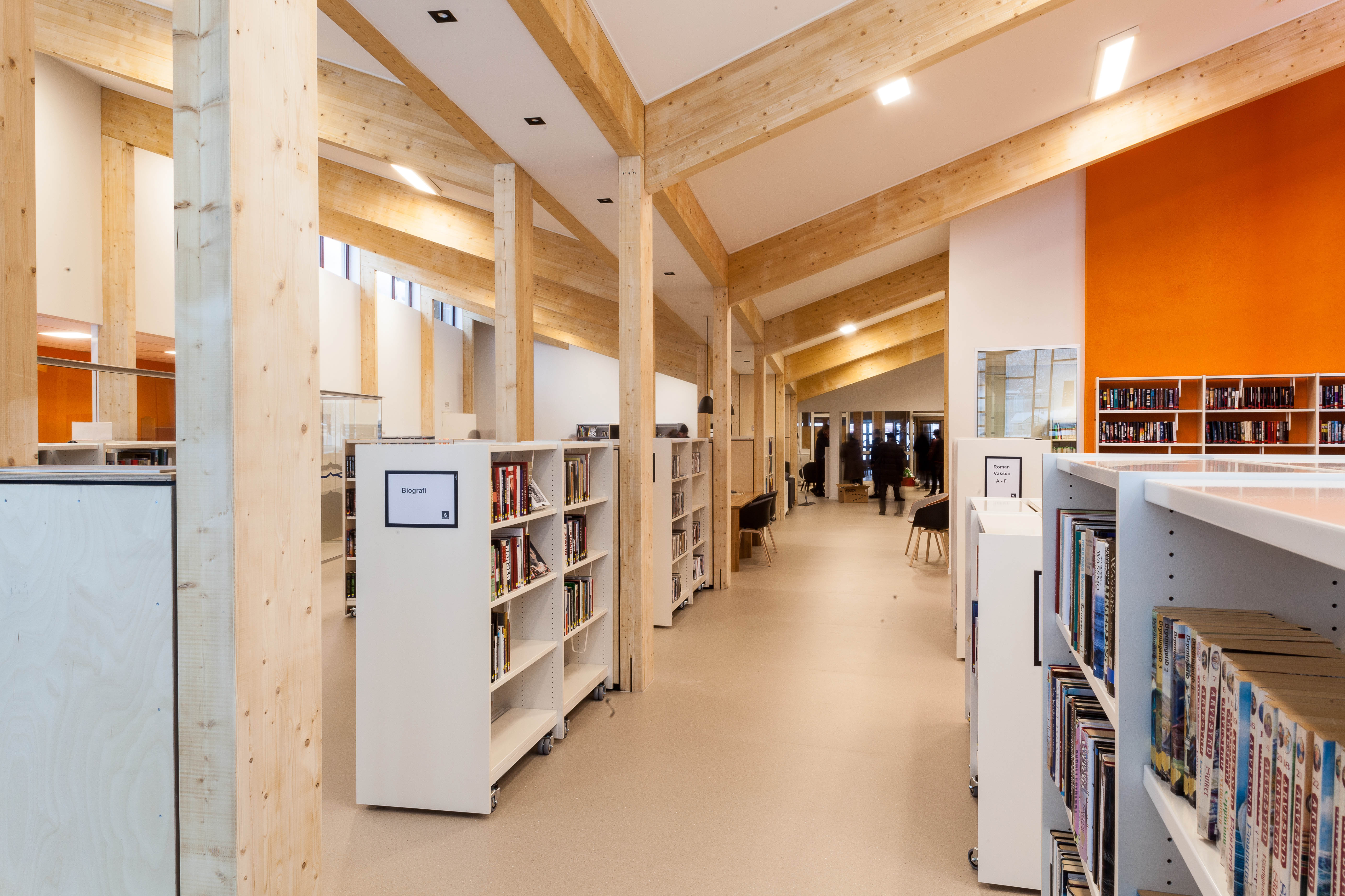 Stille gulv i bibliotek
