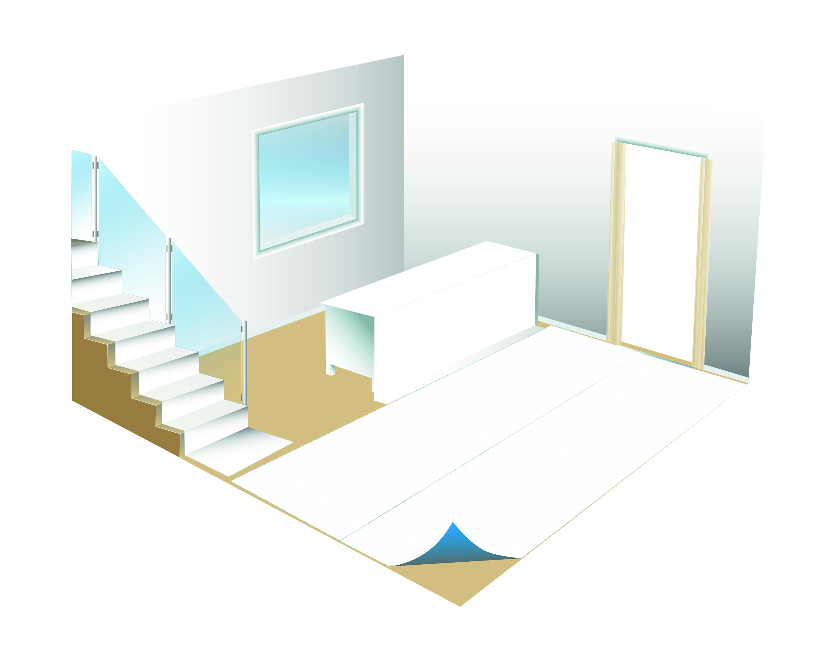 Selvklebende dekkefilt