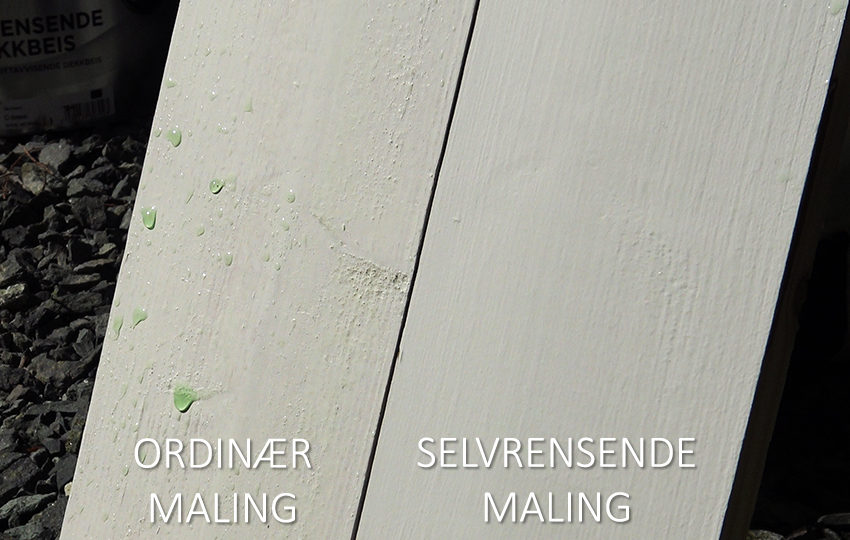 selvrensende maling vs ordinær maling
