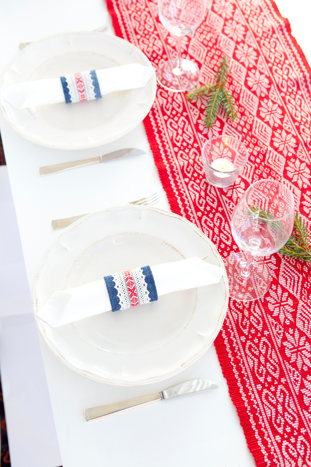 Lag egne serviettringer