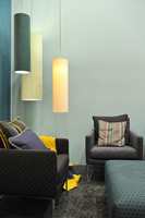 Når fargene på alle flatene i rommet harmonerer med tekstilene, gir det et godt inntrykk og en spesiell atmosfære.