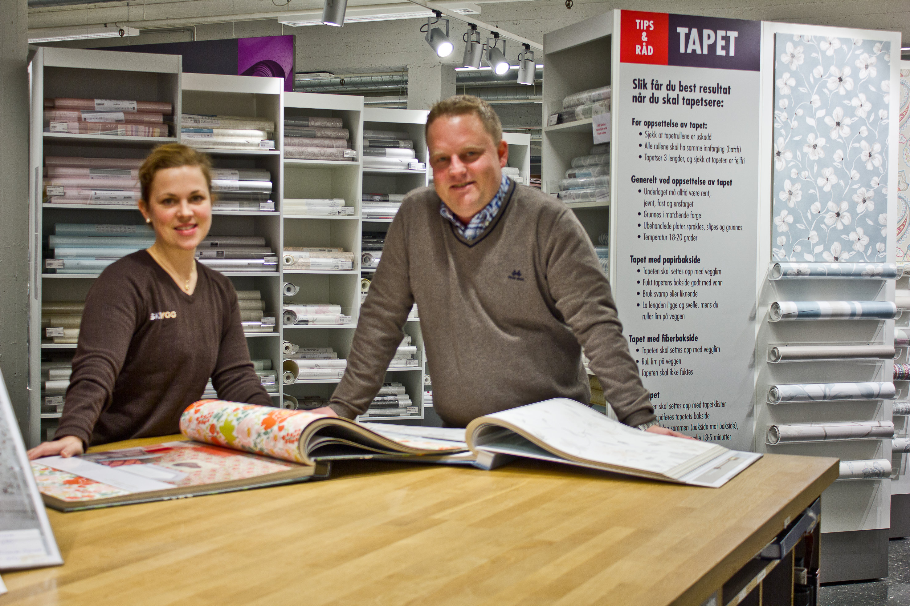 Engasjement selger tapet