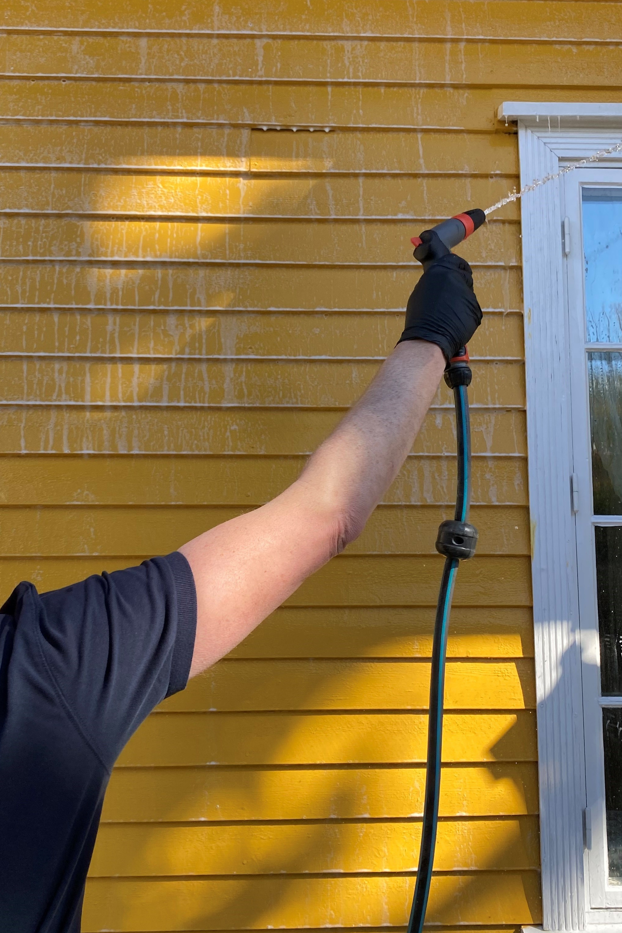 skylle av såpe, husvask